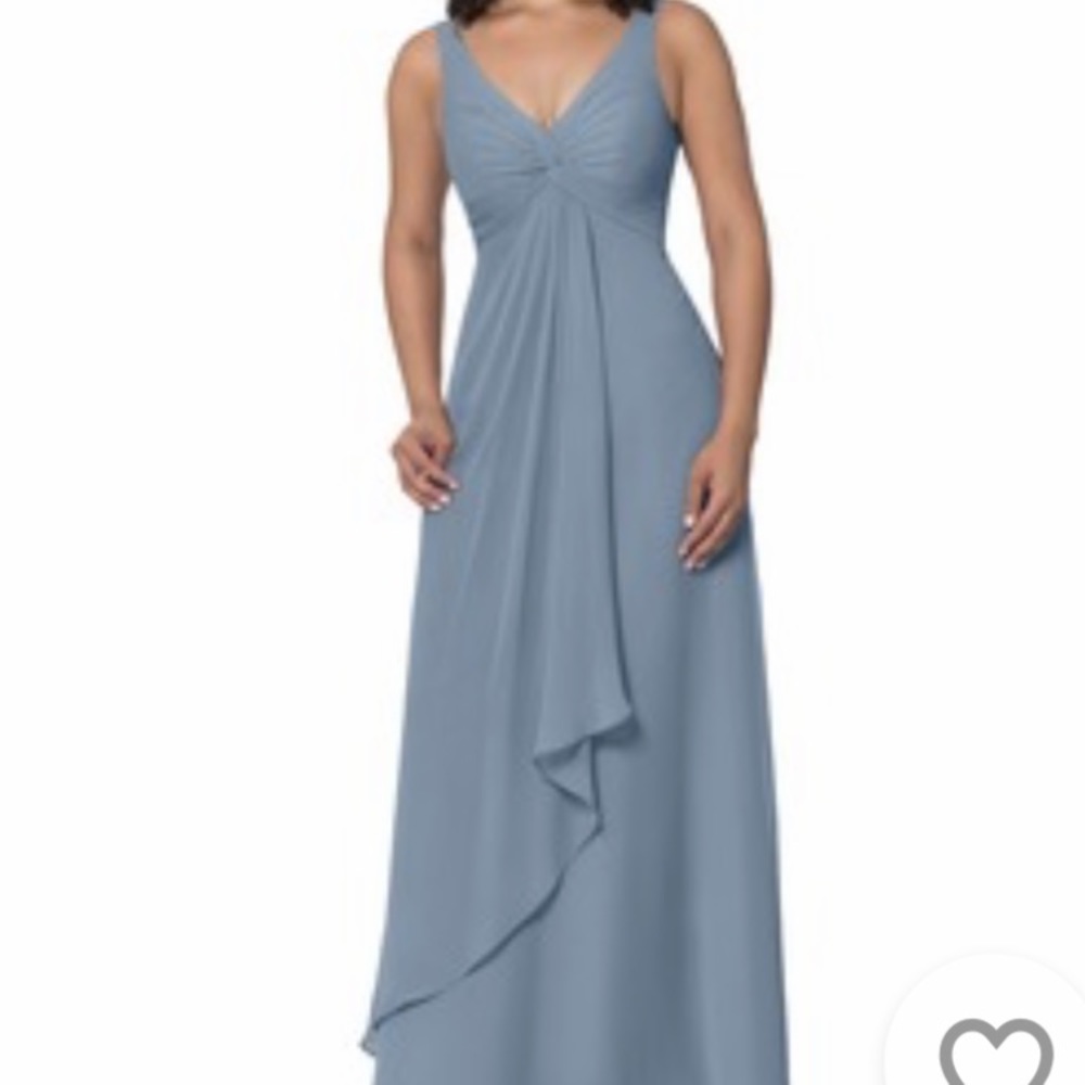 Azazie dusty blue dress